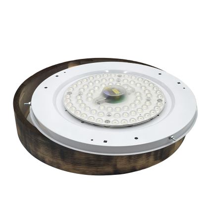 Brilagi - LED-taklampa CARVALHO SMOKEY LED/36W/230V ek Ø47,5 cm