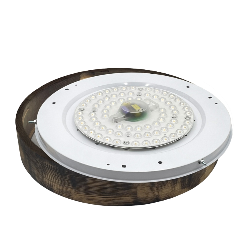Brilagi - LED-taklampa CARVALHO SMOKEY LED/36W/230V ek Ø47,5 cm