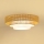 Brilagi - LED taklampa CEDAR LUNETA LED/26W/230V beige/brun/grädde