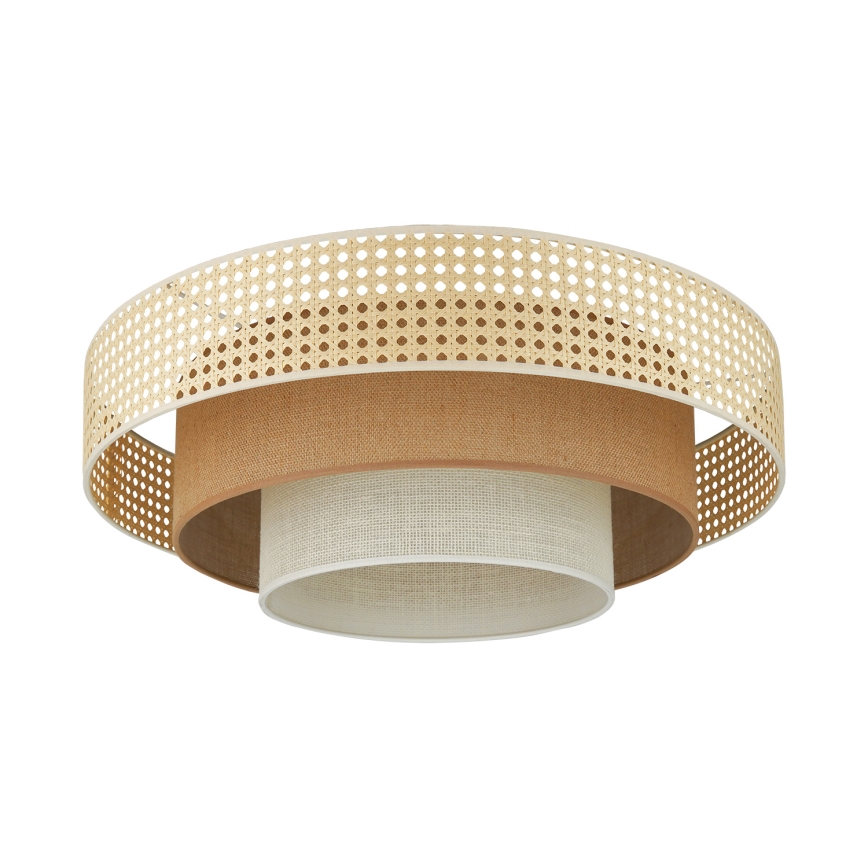 Brilagi - LED taklampa CEDAR LUNETA LED/26W/230V beige/brun/grädde