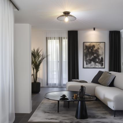 Brilagi - LED taklampa CERIA WIRE, ytmonterad, 1xE27/40W/230V, Ø 38 cm, svart