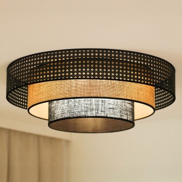 Brilagi - LED taklampa DAKOTA LUNETA LED/12W/230V diameter 60 cm 3000K/4000K/6400K svart/beige