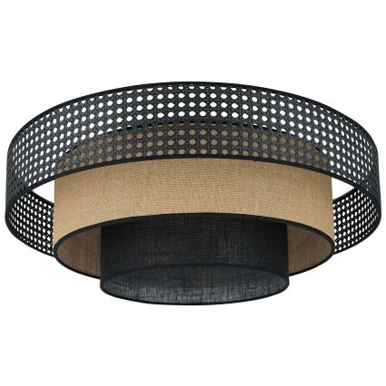 Brilagi - LED taklampa DAKOTA LUNETA LED/12W/230V diameter 60 cm 3000K/4000K/6400K svart/beige