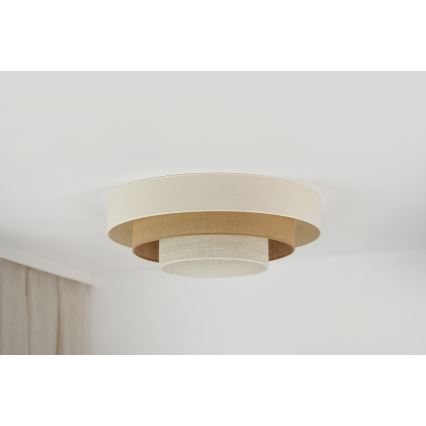 Brilagi - LED taklampa DENVER LUNETA LED/12W/230V diameter 60 cm 3000K/4000K/6400K beige/grädde