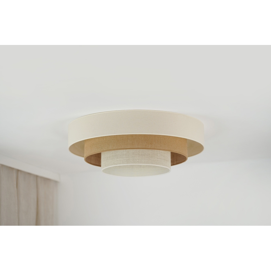 Brilagi - LED taklampa DENVER LUNETA LED/12W/230V diameter 60 cm 3000K/4000K/6400K beige/grädde
