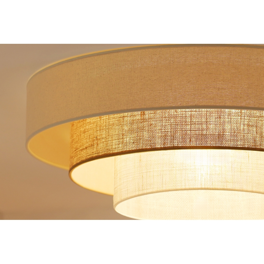 Brilagi - LED taklampa DENVER LUNETA LED/12W/230V diameter 60 cm 3000K/4000K/6400K beige/grädde