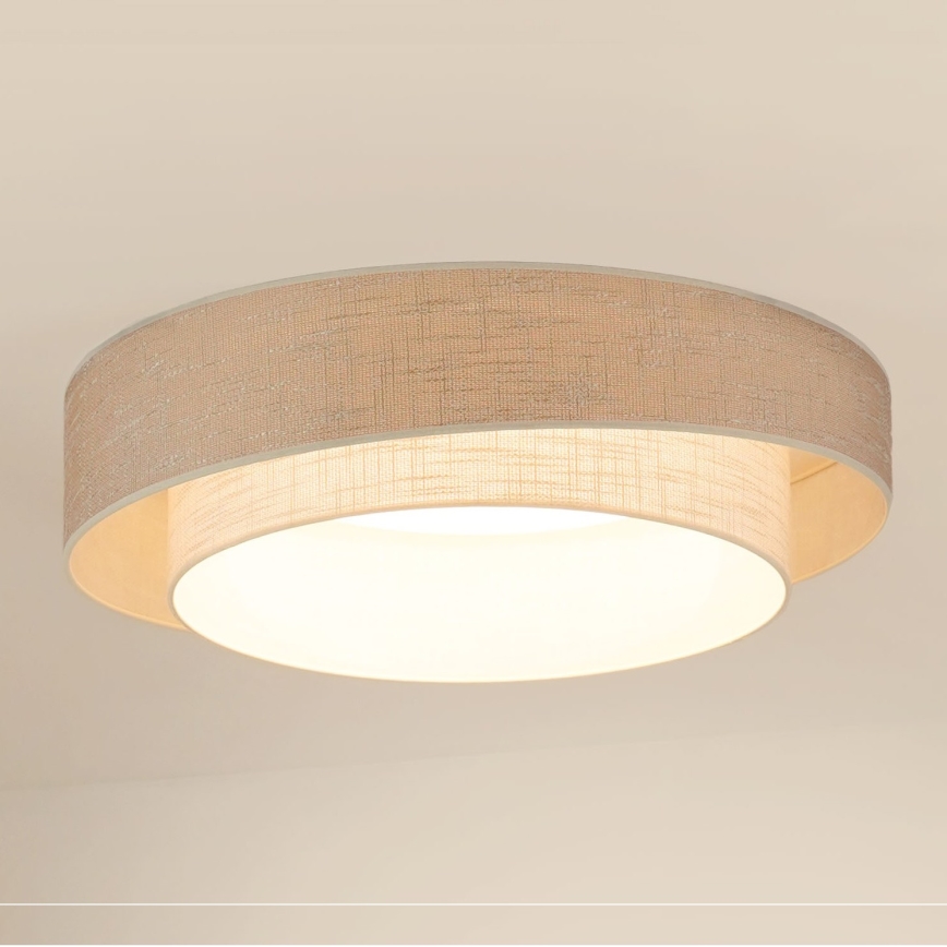 Brilagi - LED taklampa DOVER SHINE LED/26W/230V diameter 60 cm grå/grädde