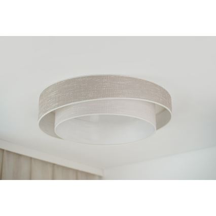 Brilagi - LED taklampa DOVER SHINE LED/26W/230V diameter 60 cm grå/grädde