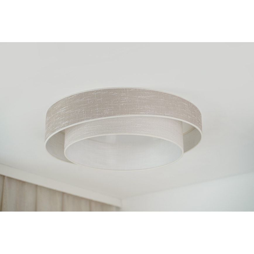 Brilagi - LED taklampa DOVER SHINE LED/26W/230V diameter 60 cm grå/grädde