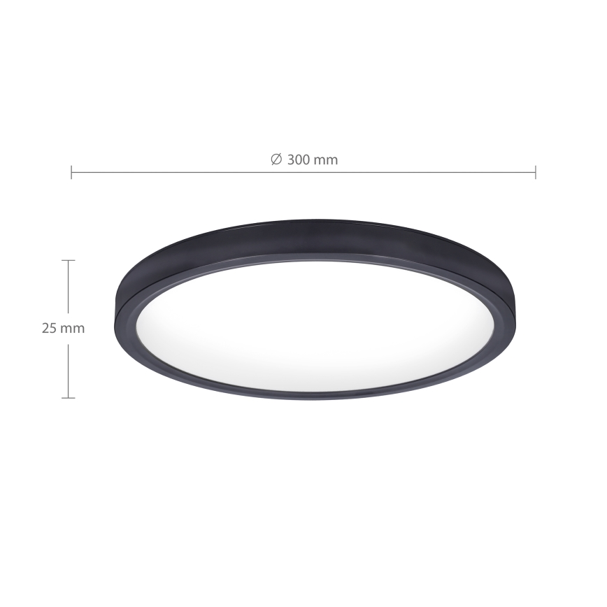 Brilagi - LED taklampa ESTELA LED/18W/230V svart