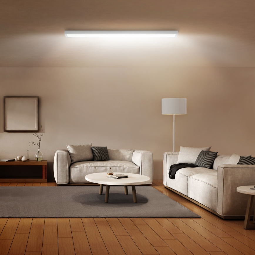 Brilagi - LED taklampa för badrum FRAME LED/50W/230V 120x30 cm IP44 vit