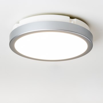 Brilagi - LED taklampa för badrum PERA 18W/230V diameter 22 cm IP65 silver