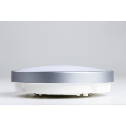 Brilagi - LED taklampa för badrum PERA 18W/230V diameter 22 cm IP65 silver