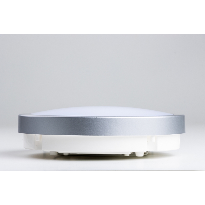 Brilagi - LED taklampa för badrum PERA 18W/230V diameter 22 cm IP65 silver