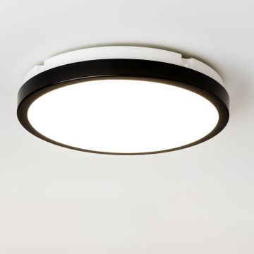 Brilagi - LED taklampa för badrum PERA LED/24W/230V diameter 28 cm IP65 svart