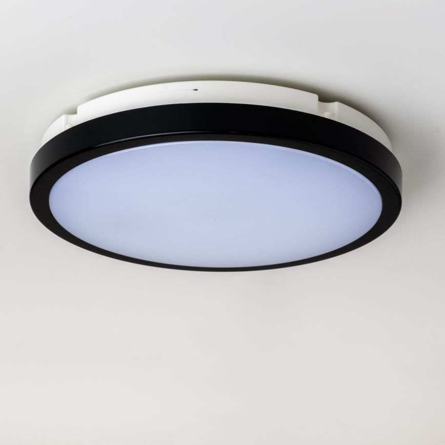 Brilagi - LED taklampa för badrum PERA LED/24W/230V diameter 28 cm IP65 svart