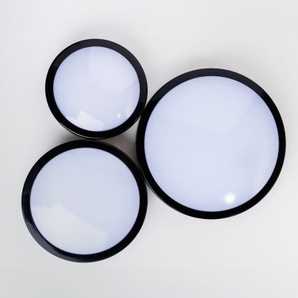 Brilagi - LED taklampa för badrum PERA LED/24W/230V diameter 28 cm IP65 svart