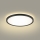 Brilagi - LED taklampa för badrum ULTRA SLIM LED/12W/230V diameter 22,5 cm svart IP54
