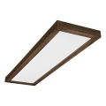 Brilagi - LED Taklampa för badrum WOODY FRAME LED/50W/230V 120x30 cm IP44 ek valnöt