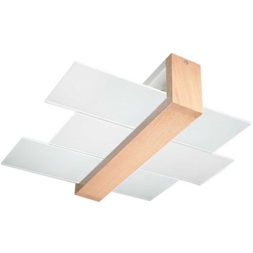 Brilagi -  LED taklampa HERA 2xE27/7,5W/230V trä