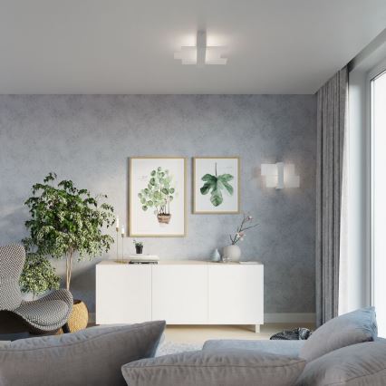 Brilagi -  LED taklampa HERA 2xE27/7,5W/230V vit