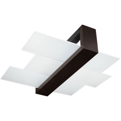 Brilagi -  LED taklampa HERA 2xE27/7,5W/230V wenge