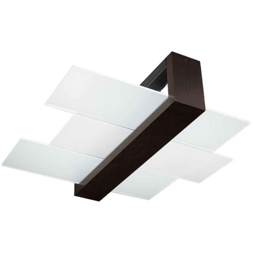 Brilagi -  LED taklampa HERA 2xE27/7,5W/230V wenge