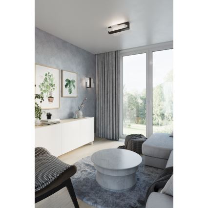 Brilagi -  LED taklampa HERA 2xE27/7,5W/230V wenge