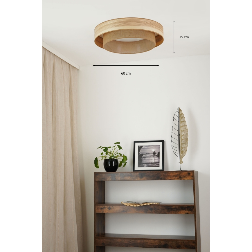 Brilagi - LED taklampa MONTANA BOHO LED/26W/230V diameter 60 cm brun