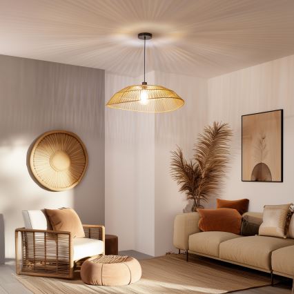 Brilagi - LED-taklampa på kabel CERIA BOHO 1xE27/40W/230V Ø 70 cm brun