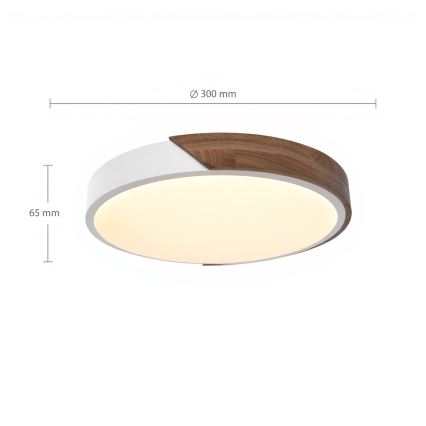 Brilagi - LED taklampa PILANA LED/24W/230V ek/vit Ø 30 cm