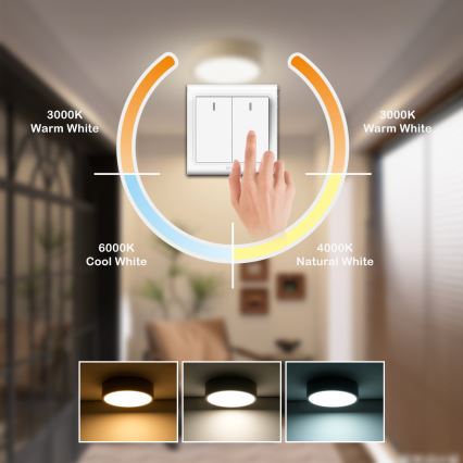 Brilagi - LED takarmatur POOL LED/18W/230V 3000/4500/6000K Ø 20 cm beige