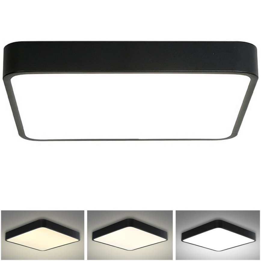 Brilagi - LED taklampa POOL LED/48W/230V 3000/4500/6000K 50x50 cm svart