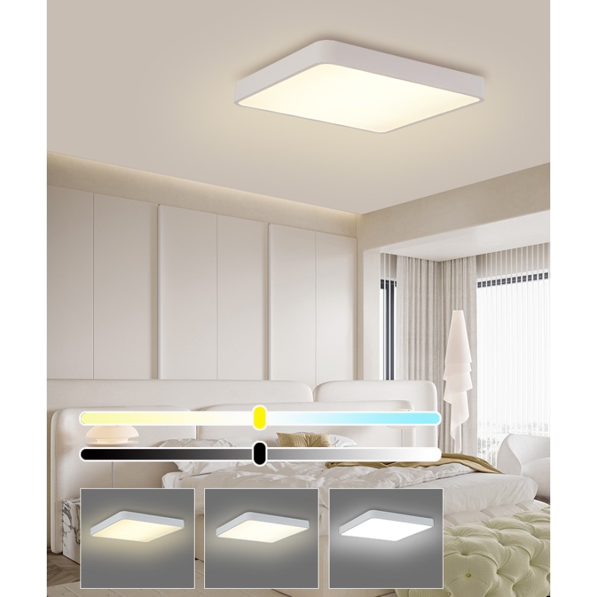 Brilagi - LED taklampa POOL LED/48W/230V 3000/4500/6000K 50x50 cm vit