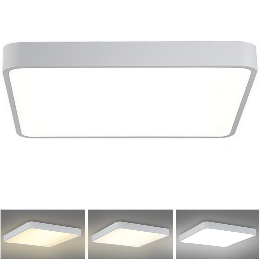 Brilagi - LED Taklampa POOL SQUARE LED/48W/230V 3000/4500/6000K 50x50 cm vit