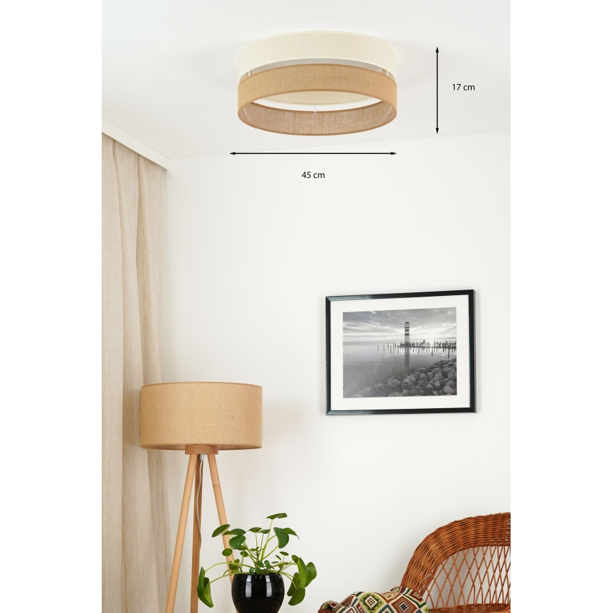 Brilagi - LED taklampa ROYAL YUTE LED/24W/230V diameter 45 cm beige/grädde