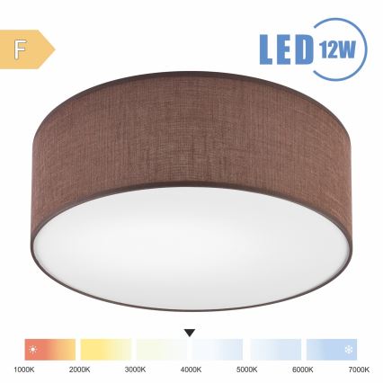 Brilagi - LED taklampa SIRIJA LED/12W/230V diameter 35 cm brun