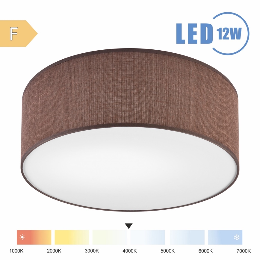 Brilagi - LED taklampa SIRIJA LED/12W/230V diameter 35 cm brun