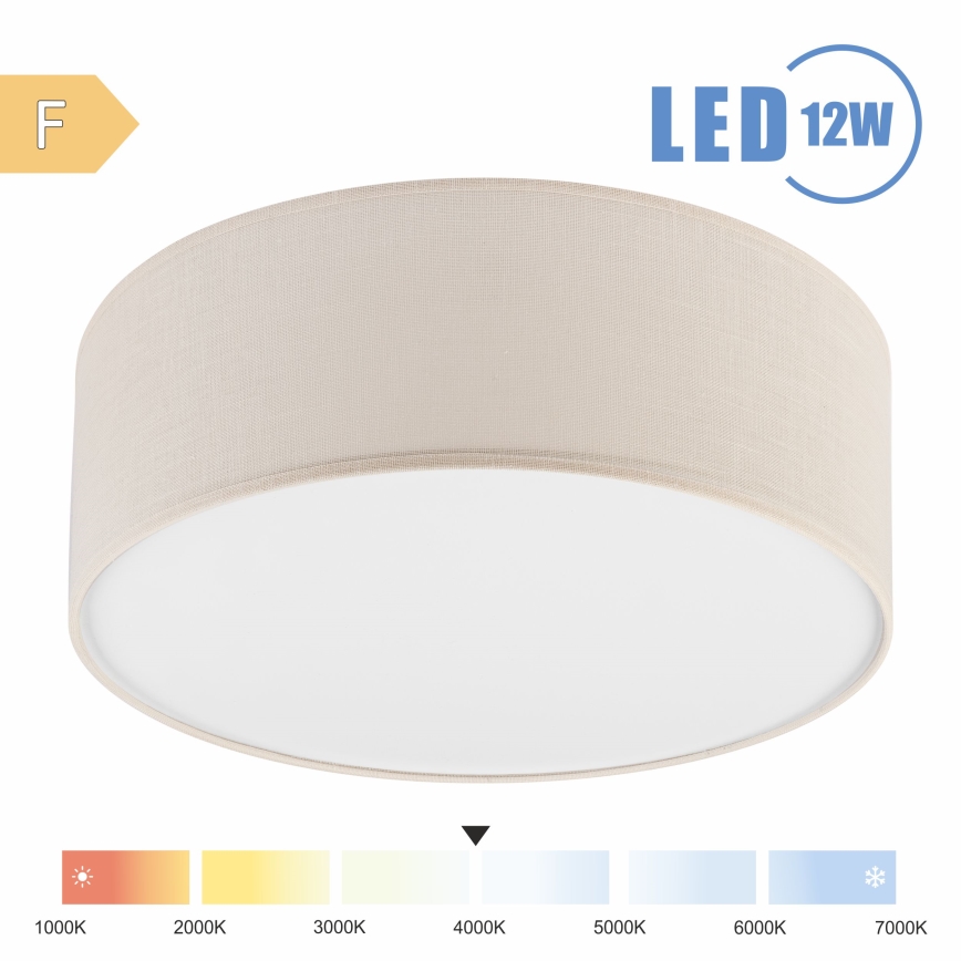 Brilagi - LED taklampa SIRIJA LED/12W/230V diameter 35 cm grädde