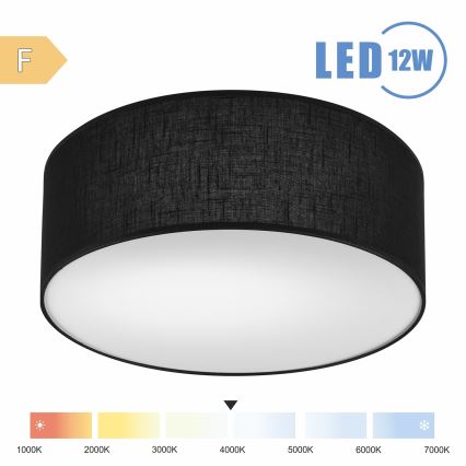 Brilagi - LED taklampa SIRIJA LED/12W/230V diameter 35 cm svart