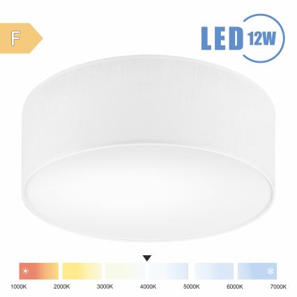 Brilagi - LED taklampa SIRIJA LED/12W/230V diameter 35 cm vit