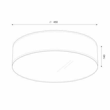 Brilagi - LED taklampa SIRIJA LED/24W/230V diameter 45 cm brun