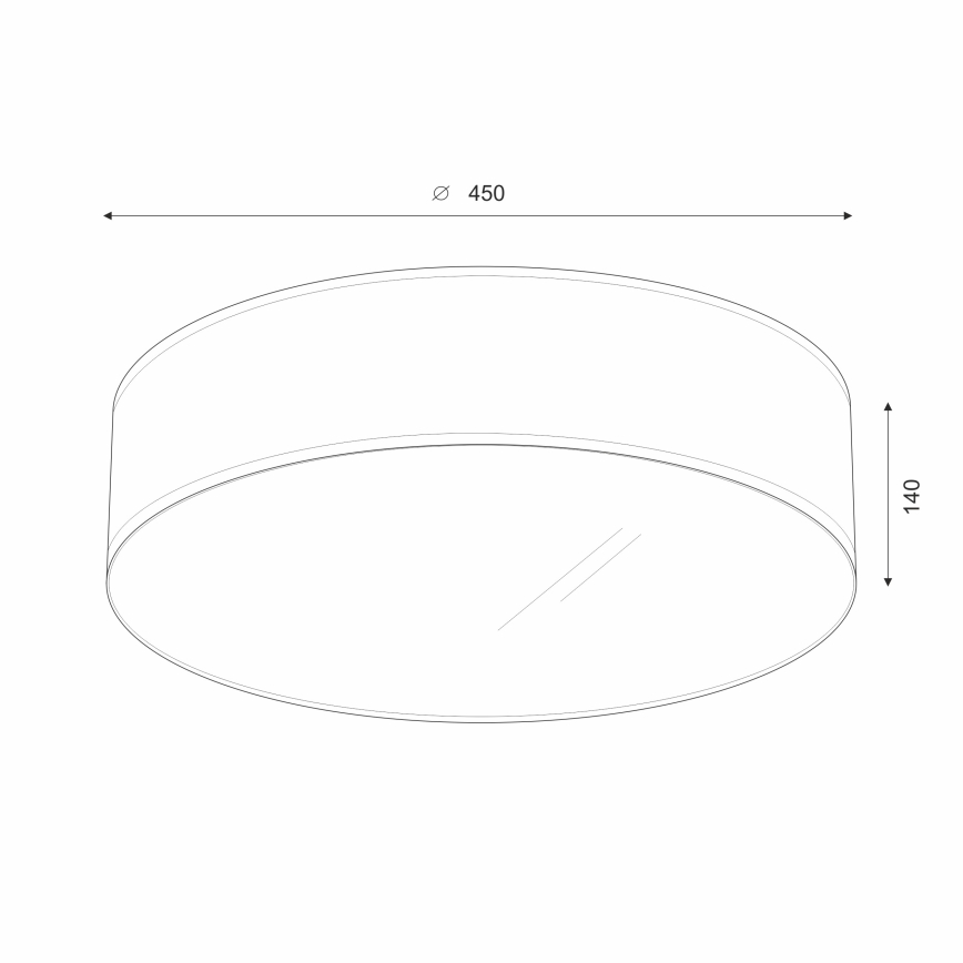 Brilagi - LED taklampa SIRIJA LED/24W/230V diameter 45 cm brun