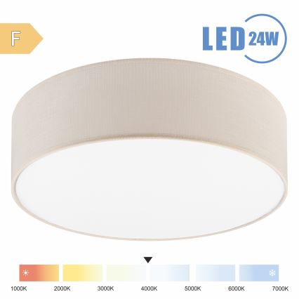 Brilagi - LED taklampa SIRIJA LED/24W/230V diameter 45 cm grädde
