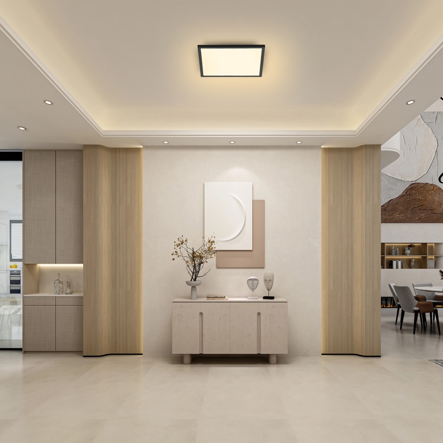 Brilagi - LED taklampa SLIMFRAME LED/25W/230V 30x30 cm svart