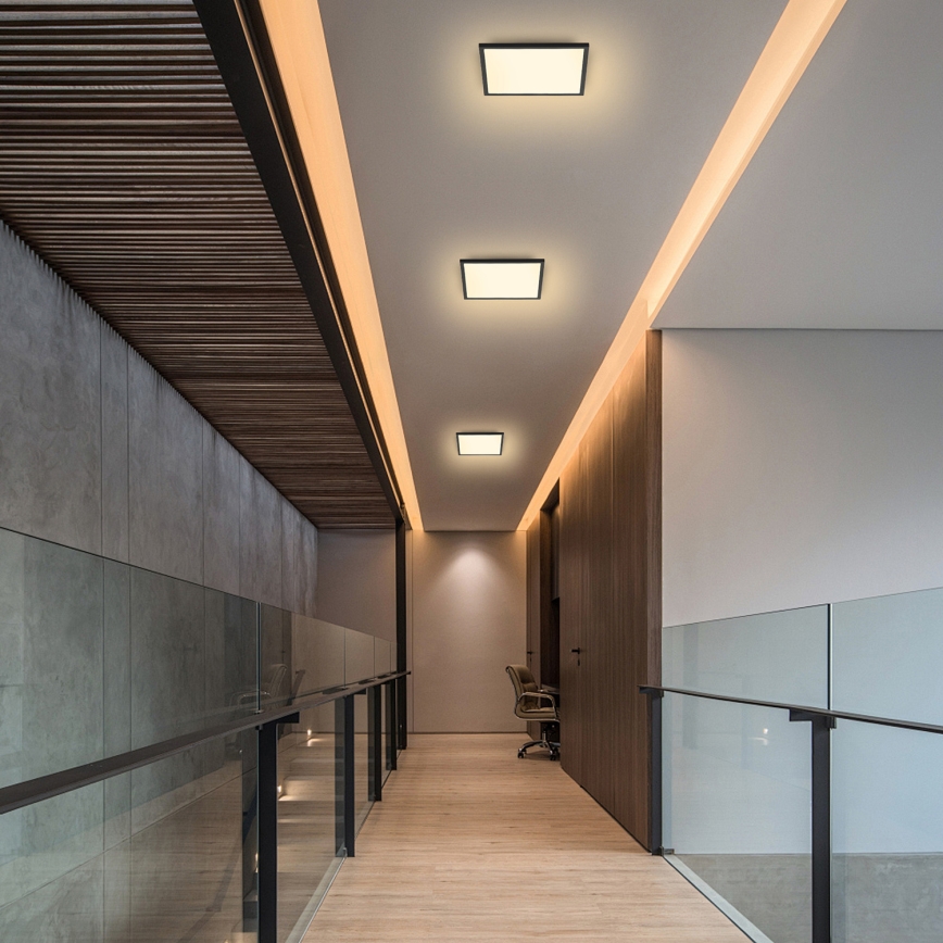 Brilagi - LED taklampa SLIMFRAME LED/25W/230V 30x30 cm svart