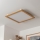 Brilagi - LED taklampa SLIMFRAME WOOD LED/58W/230V 64x64 cm brun