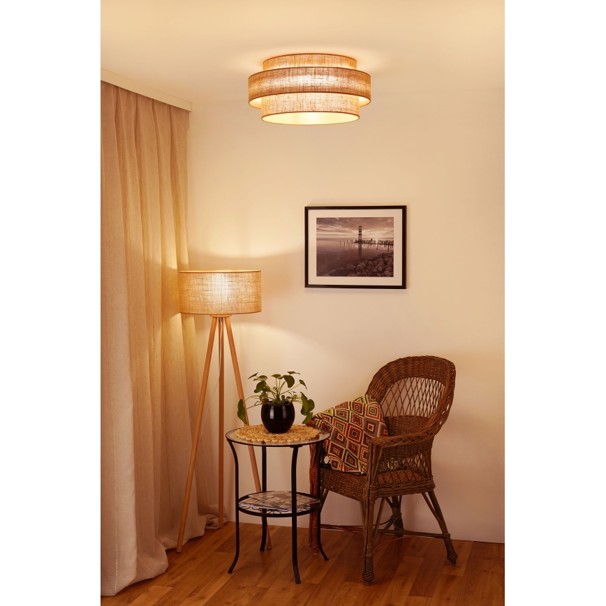Brilagi - LED taklampa SPACE YUTE LED/12W/230V diameter 50 cm 3000K/4000K/6400K beige