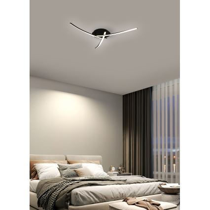 Brilagi - LED taklampa STRIPES LED/24W/230V svart
