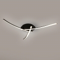 Brilagi - LED-taklampa STRIPES LED/24W/230V Ø 64 cm svart